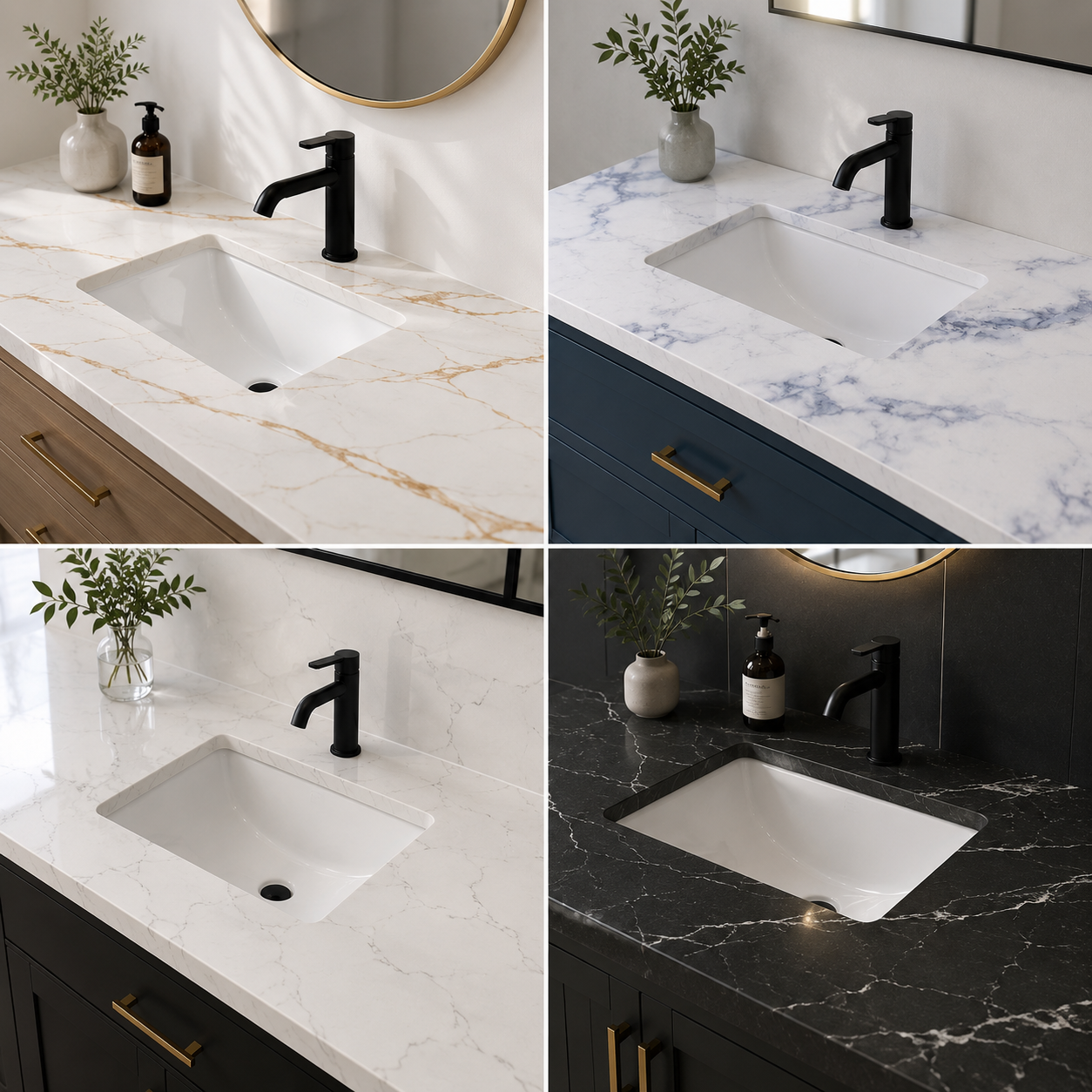 Quartz Vanity Countertop - VANITY COUNTERTOP