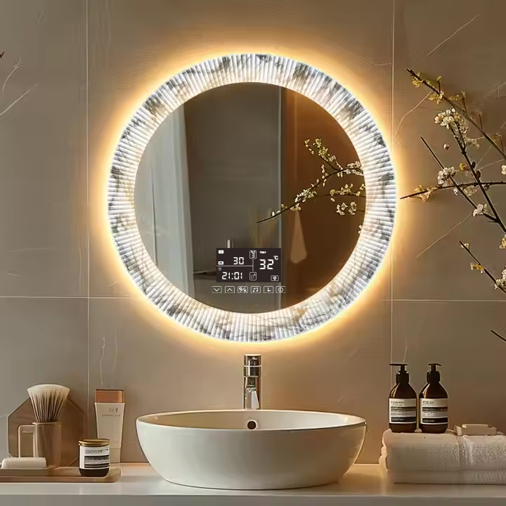 Modern LED Vanity Mirror with Smart Touch Controls and Anti-Fog Function view 4
