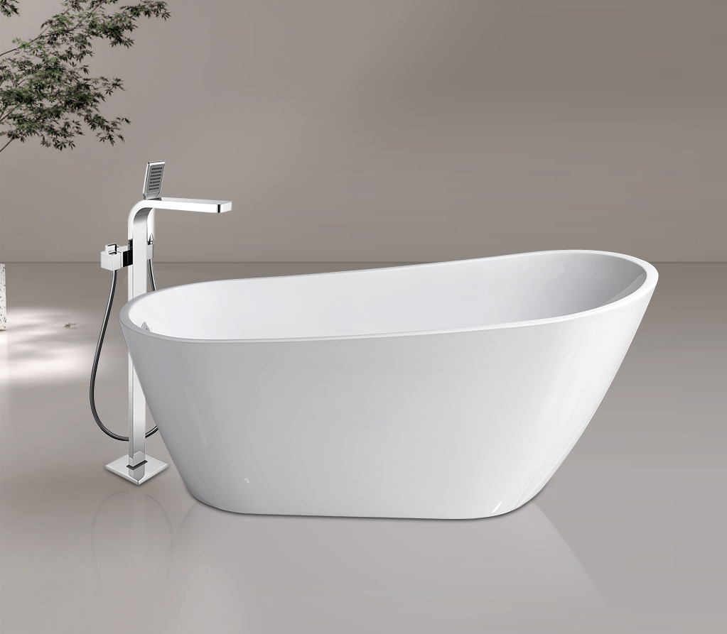 Freestanding Fluted Bathtub view 4