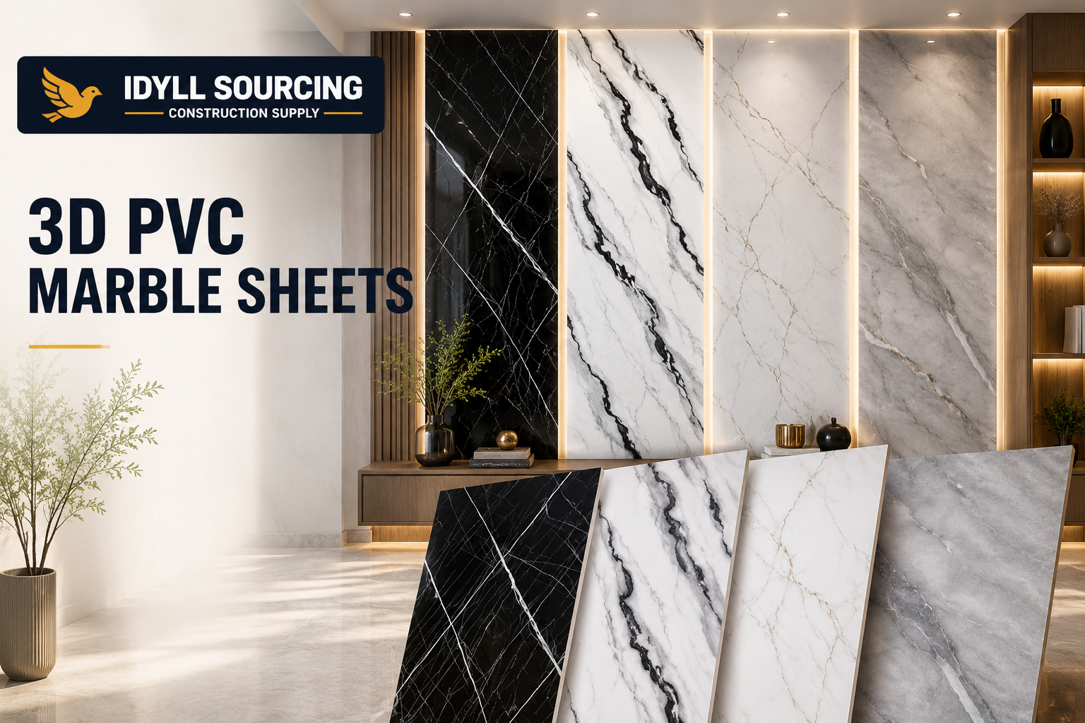3D PVC marble Sheet