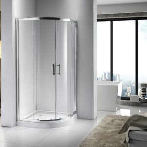 Round Shower Door + Base – 32x32x78"