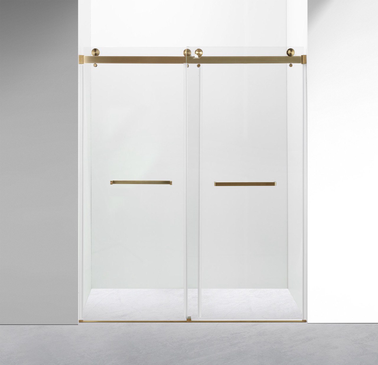 Shower Door Frameless – 60x77" Gold